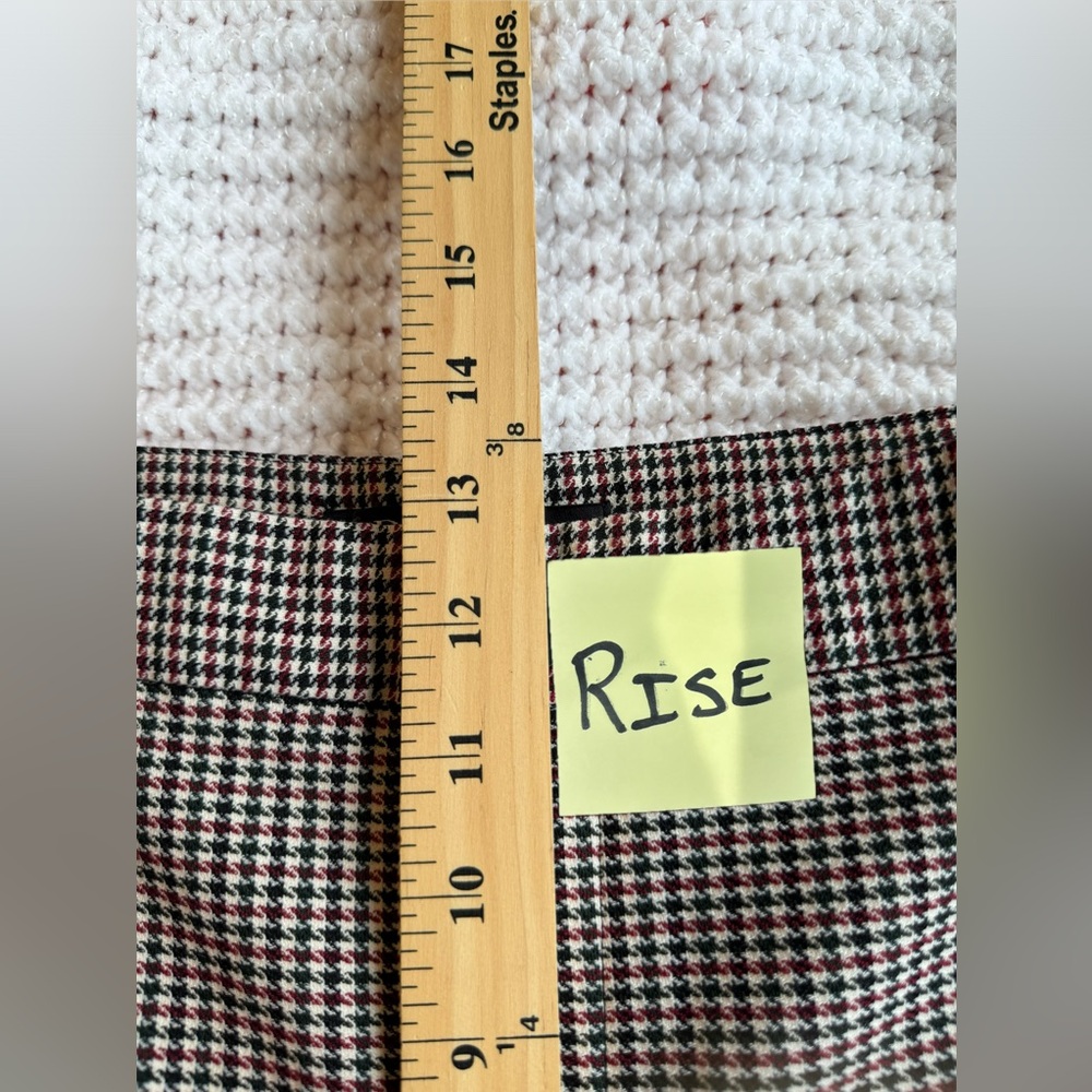 Zara Women's Houndstooth Ankle Pants Size XL - Picture 9 of 10